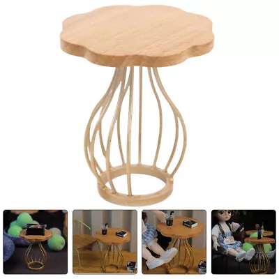 Buy 1:12 Scale Miniature Round End Table For Dollhouse Decoration • 17.58£