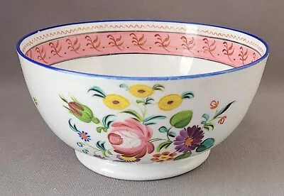 Buy New Hall Painted Flowers Pattern 1180 Slop Bowl C1815-22 Pat Preller Collection • 30£