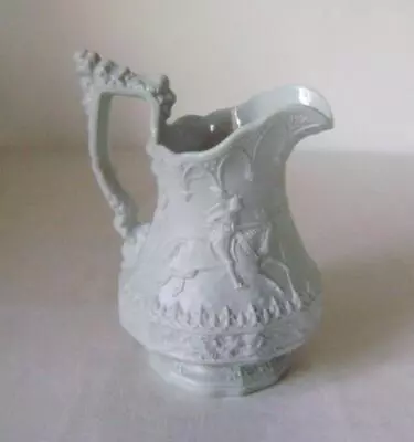 Buy Antique William Ridgway  Jousting Knights  Stoneware Jug : 1840s: 15 Cm Tall. • 70£