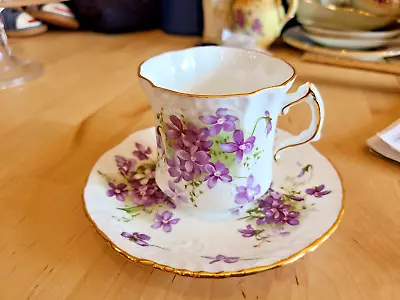Buy Hammersley “Victorian Violets” Bone China Englands Countryside Cup & Saucer • 16.11£