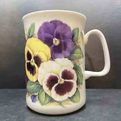 Buy Vintage Ashley Pansies Floral Fine Bone China Mug Made In Staffordshire England • 19.90£
