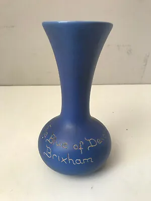 Buy Vintage Devonmoor Devon Blue Vase - The Blue Of Devon - 16cm                  AN • 6.99£