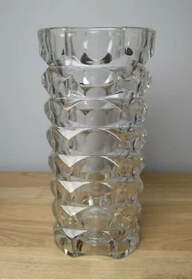 Buy Vintage French Glass Vase Luminarc By J G Durand 1970s Windsor Geometric 25cm • 19.99£