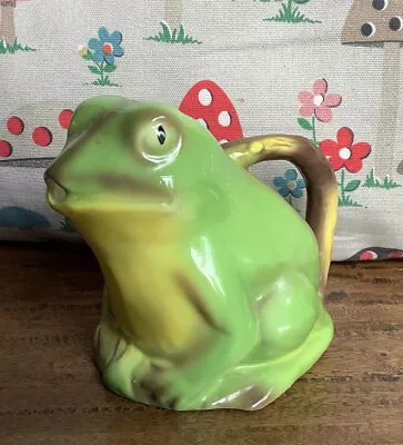 Buy Excellent Vintage Tony Wood Studio Pottery Staffordshire Frog Creamer Jug • 15£