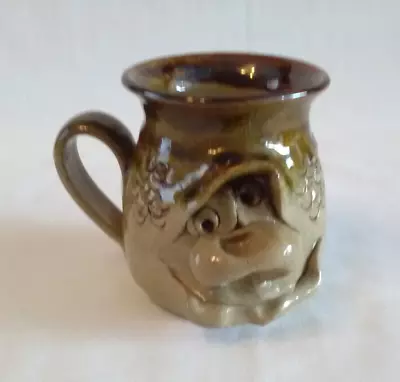Buy Unmarked Pretty Ugly Pottery Wales Mug / Cup Glazed Stoneware • 10£