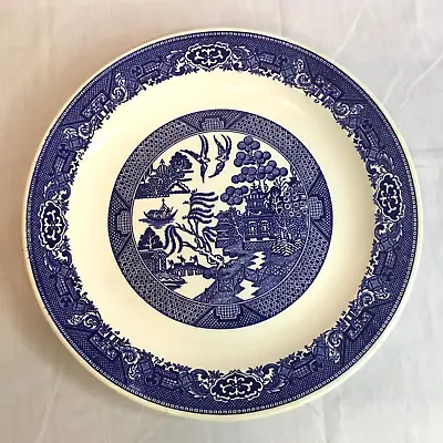 Buy Vintage Chop Plate Blue Willow Ware Royal China Ironstone, Round Platter 12 1/4” • 15.20£