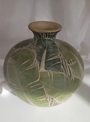 Buy Pottery Vase Set 8  Tall | Beautiful Raised Leaf Pattern • 14.42£