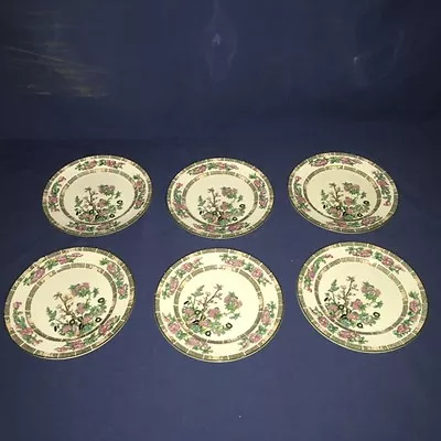 Buy 6 Vintage Maddock Indian Tree Pattern China 6 3/4  Dessert Plates ~ Excellent • 35.91£