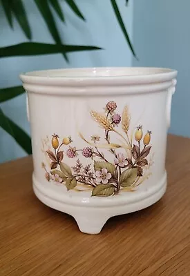 Buy Vintage Ceramic Planter St Michael Harvest England Footed Plant Pot M&S • 14.50£