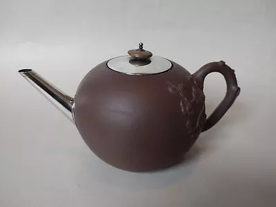 Buy Antique Chinese 18th Or 19th Century Yixing Teapot Solid Silver Spout & Cover • 50£
