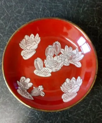 Buy Vintage Oriental Hand Painted Porcelain Brass Bowl Nora Fenton Hong Kong  • 20£