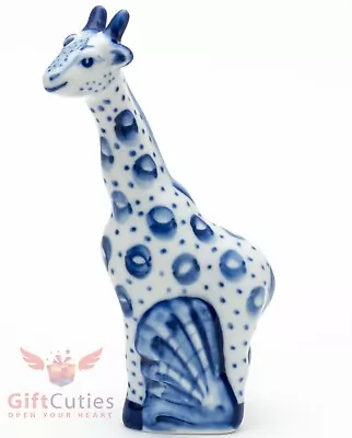 Buy Porcelain Gzhel Giraffe Figurine Handmade Гжель  • 30.36£