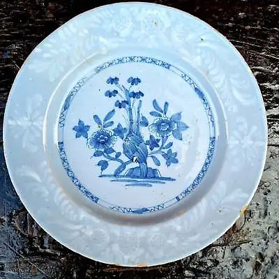 Buy Mid 18th Century English Antique Delftware Plate Attributed To Bristol • 245£