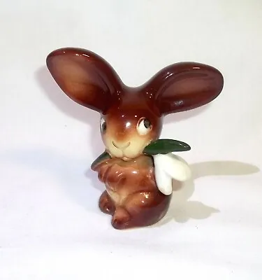 Buy Vintage Goebel Ceramic Rabbit With Snow Drop Figurine KT56/1, 1950-60 • 8£