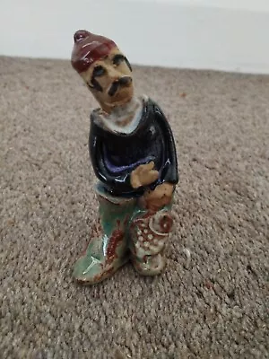 Buy Tremar Studio Pottery People Cornwall  Fisherman 11cm Tall Excellent Condition  • 10.99£