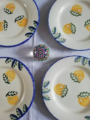 Buy Poole Handpainted Pottery.. Dorset Fruits  4 X 19 Cm Side Plates Seconds • 12.99£