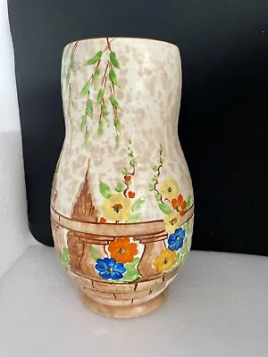 Buy Vintage Bewley Pottery Vase Flower Garden  1930’s Cream  Hand Painted Stunning • 6.99£