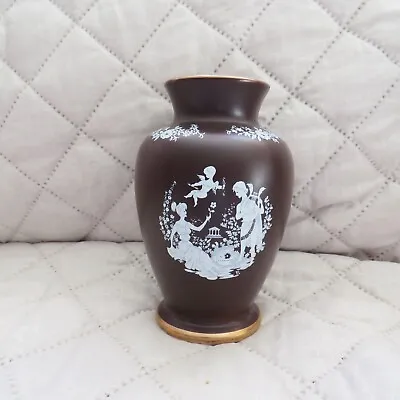 Buy Vintage Oldcourt Ware Hand Painted Jasper Vase • 23.20£