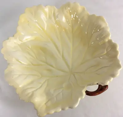 Buy Vintage Carlton Ware Leaf Dish Trinkets Keys Yellow Australian Design Ceramic • 16.99£