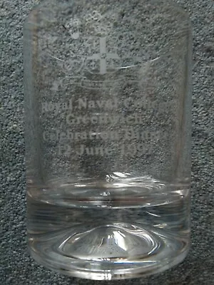 Buy Royal Navy College Greenwich 12 June 1997 Whiskey Glass Tumbler • 5.50£