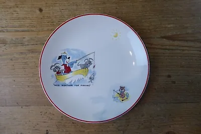 Buy Ridgway Potteries Huckleberry Hound & Friends 7  Plate Nice Weather For Fishing • 4£