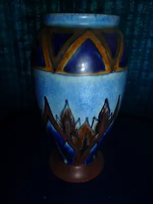 Buy Art Deco - Clews Chameleon Ware Blue Flame 15cm -  Vase • 59.99£