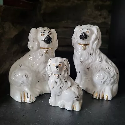Buy VINTAGE Trio Of BESWICK  WALLY   Or  OLD ENGLISH  DOGS - 1378/6 & 7 • 26£