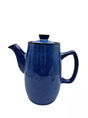 Buy Denby Langley English Stoneware Blue Coffee Pot W/ Lid Vintage MCM Rare • 187.34£