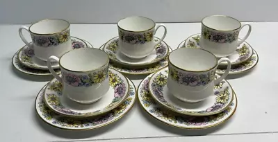 Buy Duchess Bone China Angela Cups, Saucers, Small Plates, Set Of 5 ( B69) (b) • 20.99£