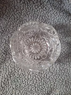 Buy Vintage Art Deco Pressed Glass Sugar/Sweet/Bonbons 3-footed Scalloped Bowl • 10.99£