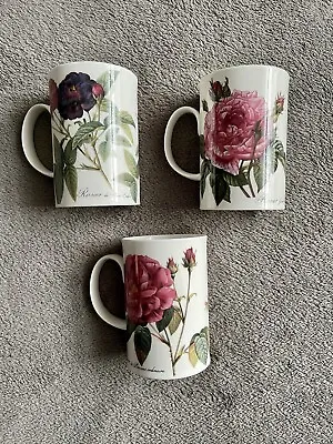 Buy 3 Dunoon ‘Sandringhan’ Bone China Floral Mugs • 25£