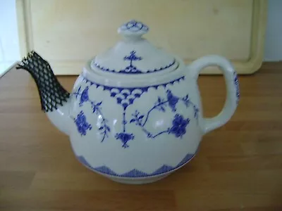 Buy Masons Ironstone Blue And White Denmark Pattern Tea Pot With Lid 2 Pint • 10.50£