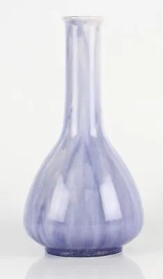 Buy Ruskin Pottery Lavender / Blue Streaked Souffle Glazed Mallet Vase, Dated 1922 • 299.99£