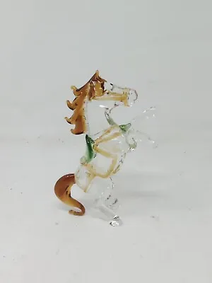 Buy Small Coloured Glass Horse Ornament Figurine • 11.99£