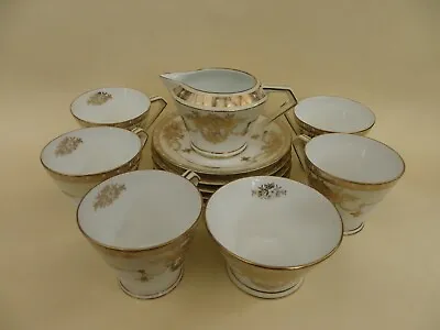 Buy Vintage Noritake Coffee Cups & Saucers, Set Of 5 With Milk Jug & Open Sugar Bowl • 65£