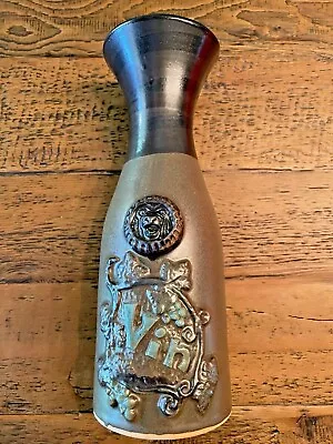 Buy VTG Wine Carafe 1970 Pacific Stoneware Blue Vin Decanter USA Pottery Vase • 9.58£