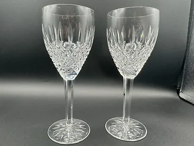 Buy Stunning Pair Of WATERFORD CRYSTAL Castlemaine (Cut) Water Goblets /Wine Glasses • 180.98£
