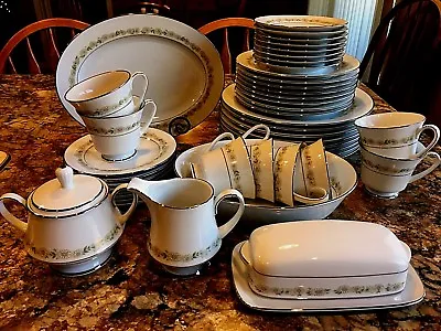 Buy NORITAKE “Trilby” #6908 Fine China 45 Pieces Japan Dishes 8 Place Setting • 284.16£