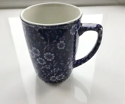 Buy Burleigh Ware Blue And White CALICO Collectible Mug. 4”. Perfect Condition. • 9.99£