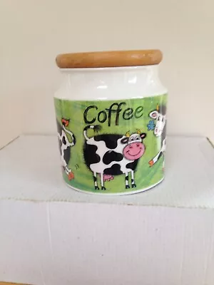 Buy Dunoon Stoneware Funky Farm Coffee Storage Jar By Jane Brookshaw Used Ex Con • 6.99£