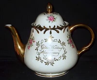 Buy Arthur Wood GOLDEN WEDDING ANNIVERSARY Teapot • 12£
