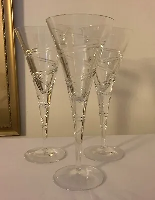 Buy 3 X  Royal Doulton? Crystal - Trailing Lines - Large Wine Glasses • 50£