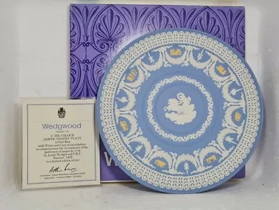 Buy Lovely Wedgwood Jasper Ware Tri Colour Trophy Plate 143 Of 250 • 22£