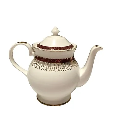 Buy Royal Grafton - Majestic - Red Teapot Bone China England 6 1/2”Tall • 38.61£