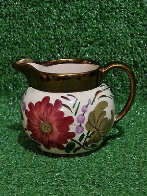 Buy Wade Gold Lustre Hand Painted Floral Small Jug/Creamer 4in Tall Vintage  • 13.99£