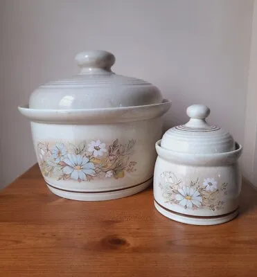 Buy Royal Doulton Florinda Round Tureen Casserole Dish/Sugar Pot With Lid 1980s Jar • 15.99£