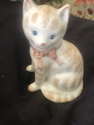 Buy Vintage Rye Pottery ENGLAND Tabby Cat Figurine • 19.17£