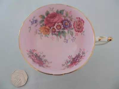 Buy Vintage PARAGON Double Warrented Bone China Pale Pink Cabinet Cup Floral Designs • 5.99£