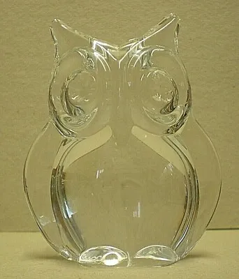 Buy Daum Signed Art Glass Owl Paperweight (OB1) • 110£
