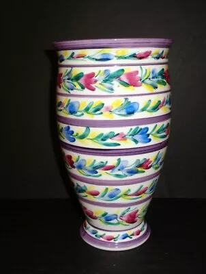 Buy Onglaze Of South Kensington Porcelain Faience Pottery Handpainted Colorful Vase  • 47.20£